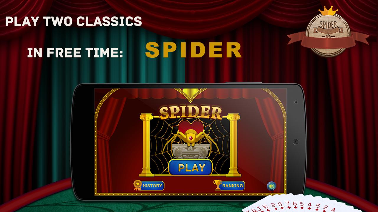 Android application Spider Solitaire screenshort