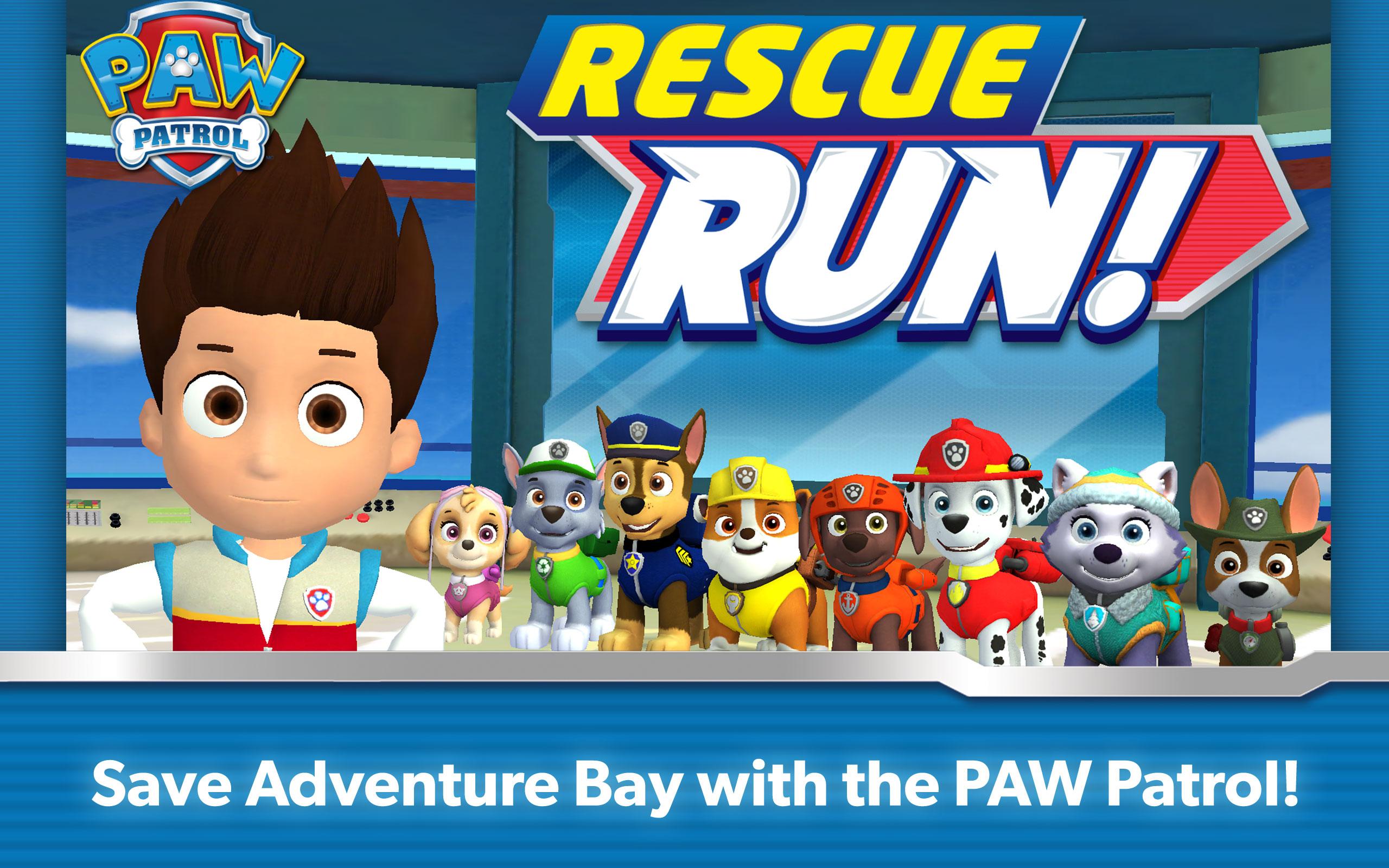 Android application PAW Patrol Rescue Run HD screenshort