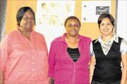 TOWARDS SUCCESS: Rebecca Ndlovu, Nonhlanhla Rakale and Yogavelli Nambiar during the 10000 women certificate programme for women entrepreneurs at Kliptown in Johannesburg. PHOTO MOHAU MOFOKENG