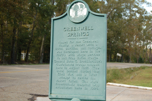 Named for the Greenwell family, a resort with a hotel, pavilion and cottages was developed here in the 1850's with stage service to and from Baton Rouge. General John C. Breckinridge's Confederate...