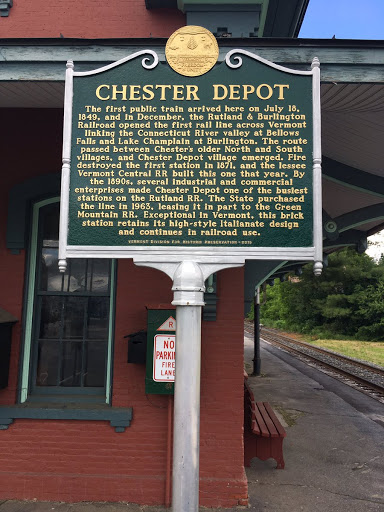 CHESTER DEPOT The first public train arrived here on July 18, 1849, and in December, the Rutland & Burlington Railroad opened the first rail line across Vermont linking the Connecticut River...