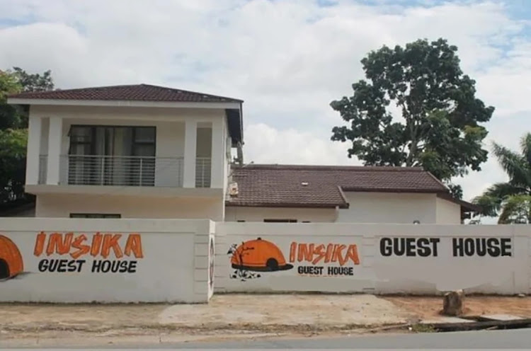 Insika guest house, where students and security guards were held at gunpoint on Thursday.