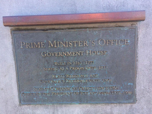 PRIME MINSTER'S OFFICE GOVERNMENT HOUSE  BUILT IN 1761-1771 SERVED AS A PRISON UNTIL 1813 ROYAL RESIDENCE AND GOVERNORS RESIDENCE UNTIL 1904 SEAT OF GOVERNMENT OFFICE SINCE 1904 OFFICE OF THE...