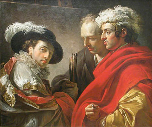 François-André Vincent's Portrait of Three Men is one of the paintings that the Louvre is sending to Fukushima for an exhibition.