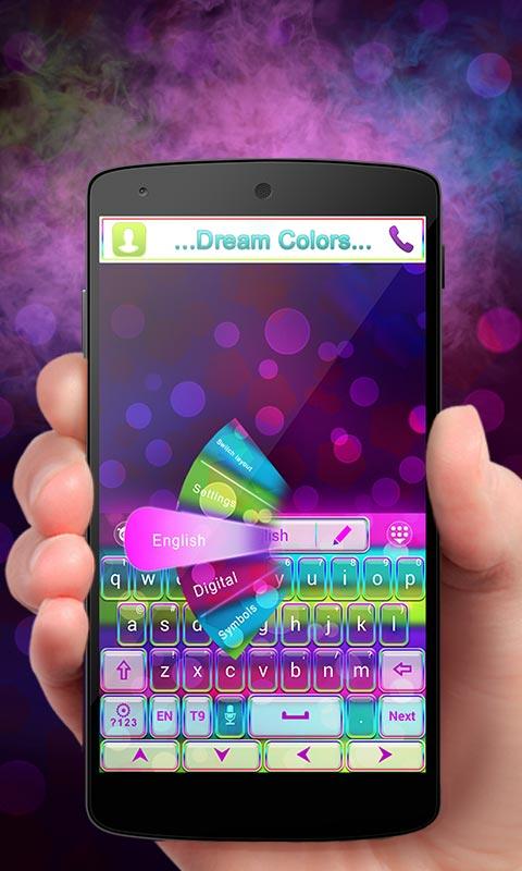 Android application Dream Colors Go Keyboard Theme screenshort