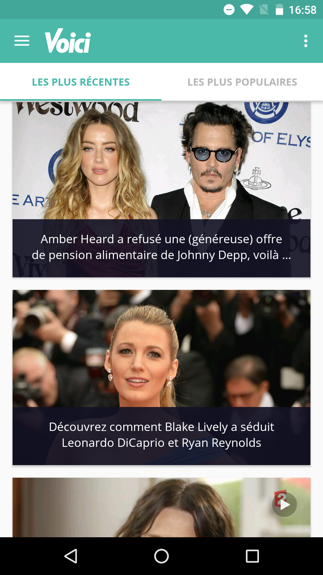 Android application Voici - News et actu people screenshort