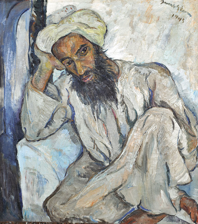 Irma Stern, Arab Priest. The painting can be viewed at the Javett Art Centre from 24 September 2019.