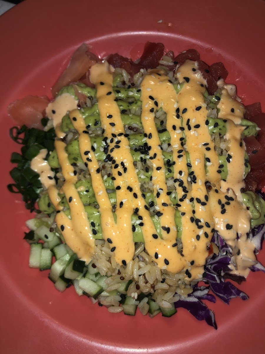 the ahi poke bowl!