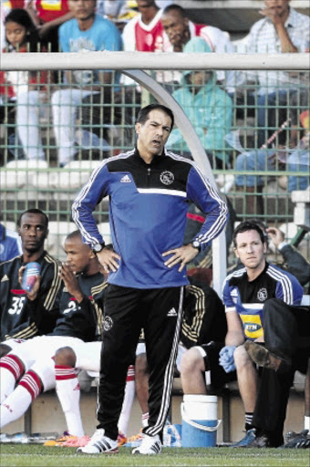 BOOSTED: Ajax Cape Town coach Roger de Sa Photo: Shaun Roy/Gallo Images