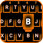Emoji Keyboard - Neon Orange Apk