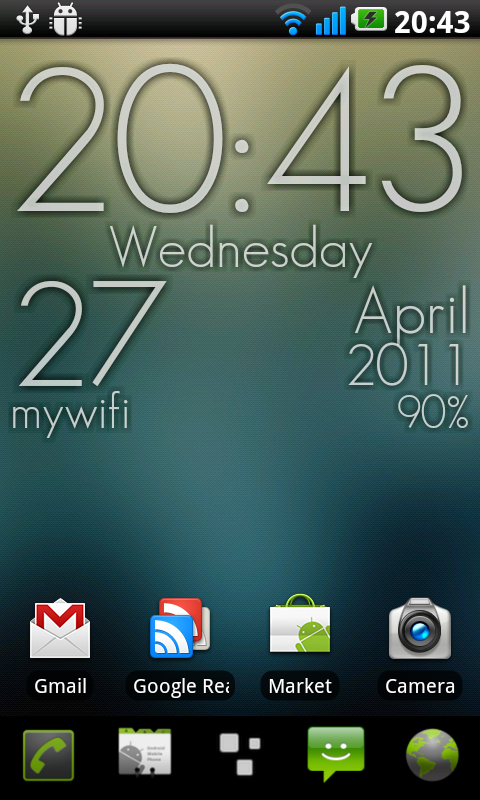 Android application Super Clock Wallpaper Pro screenshort