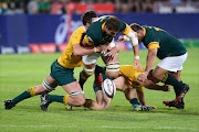 Lood de Jager of the Springboks during the The Rugby Championship match between South Africa and Australia at Loftus Versfeld on October 01, 2016 in Pretoria, South Africa. (Photo by Lee Warren/Gallo Images)