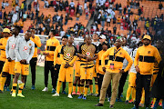Kaizer Chiefs players dejected during the Carling Black Label Cup match between Orlando Pirates and Kaizer Chiefs at FNB Stadium on July 27, 2019 in Johannesburg, South Africa. 