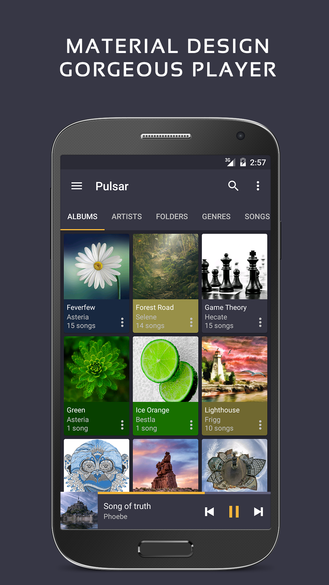 Android application Pulsar Music Player Pro - Mp3 Player, Audio Player screenshort