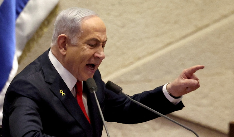 Israeli Prime Minister Benjamin Netanyahu said the military would resume fighting against Hamas if the Palestinian militant group does not release hostages by noon on Saturday. File photo.