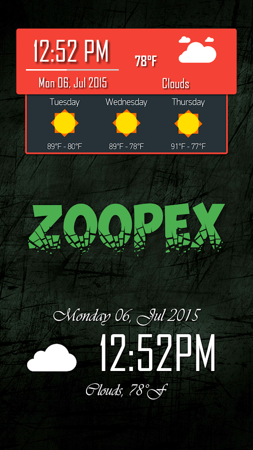    Zoopex for Zooper Widget- screenshot  