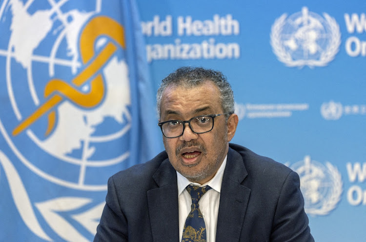 WHO director-general Tedros Adhanom Ghebreyesus. Picture: DENIS BALIBOUSE/REUTERS