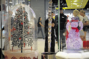 FESTIVE FOOTFALL: Shoppers at Sandton City in Johannesburg