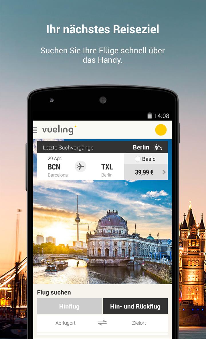 Android application Vueling - Cheap Flights screenshort