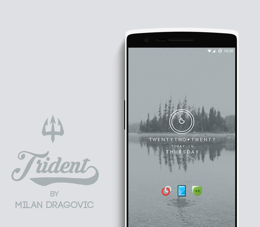 Android application Trident for Zooper screenshort