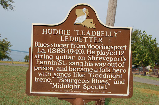 Blues singer from Mooringsport, La. (1888-1949). He played 12 string guitar on Shreveport's Fannin St., sang his way out of prison, and became a folk hero with songs like "Goodnight Irene,"...