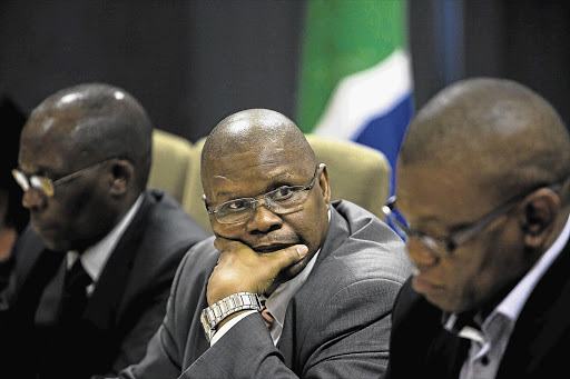 Performance Monitoring Deputy Minister Obed Bapela yesterday extracted promises from the Johannesburg municipality that the billing crisis will be sorted out as a matter of urgency Picture: LAUREN MULLIGAN