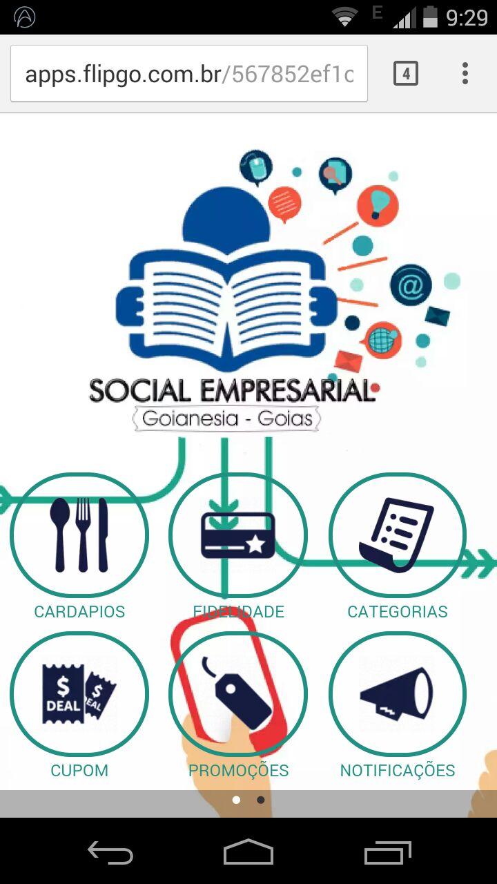 Android application Social Empresarial - Goianesia screenshort