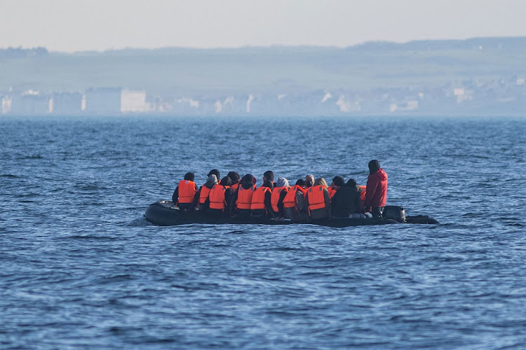 Migrants illegally cross the English Channel from France to Britain. File photo.
