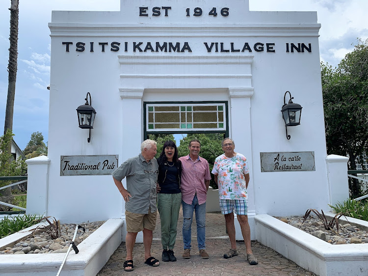 Tsitsikamma Village Inn entrance with, from left, Hennie Read, Irma de Villiers, Chris Sykes and Jan du Rand