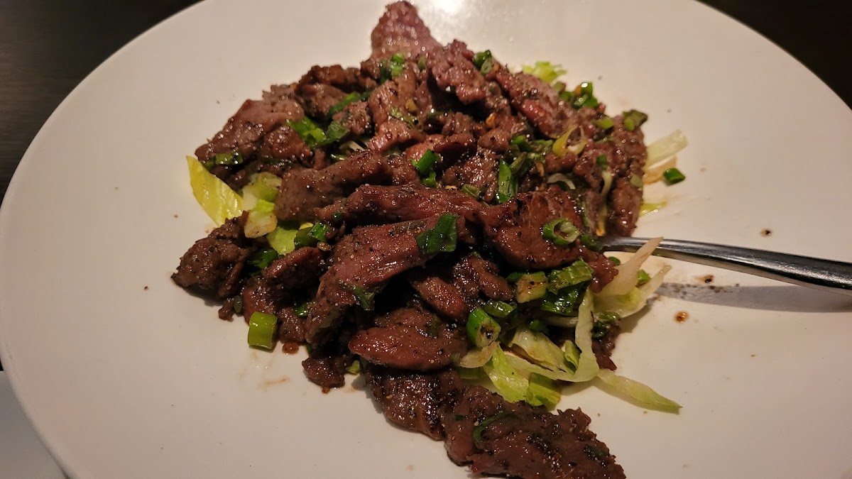 Black pepper beef