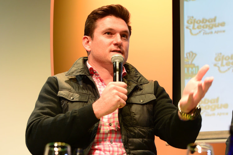 Graeme Smith (Zalmi Coach) during the T20 Global League Benoni Franchise press conference at The Venue, Melrose Arch on August 21, 2017 in Johannesburg, South Africa.