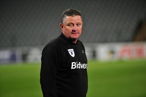 Coach Wits Gavin Hunt during the Absa Premiership match between Bidvest Wits and Chippa United at Dobsonville Stadium Pic Veli Nhlapo/Sowetan