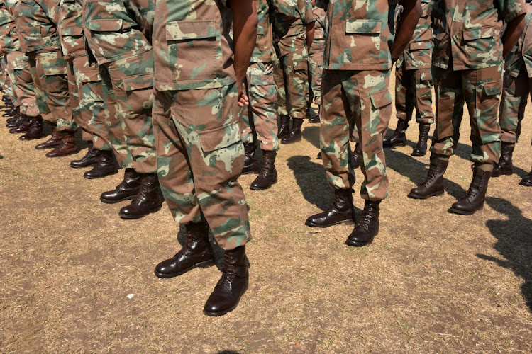 The SANDF lost two soldiers in a mortar attack in the DRC. File photo.