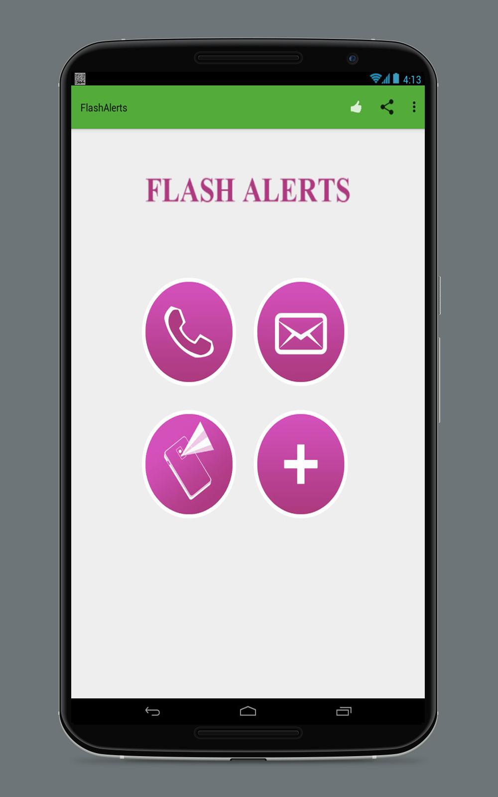 Android application Flash Alerts SMS &amp; Call - Pro screenshort