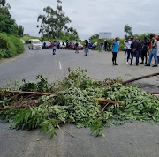 Protesters blocked the road on Monday complaining that they had been without water since Friday.