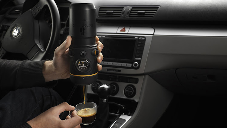 A mobile espresso machine for your coffee-loving friend.