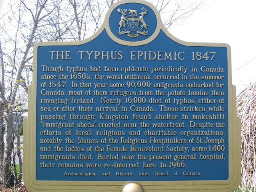 Though typhus had been epidemic periodically in Canada since the 1650's, the worst outbreak occurred in the summer of 1847. In that year some 90,000 emigrants embarked for Canada, most of them...