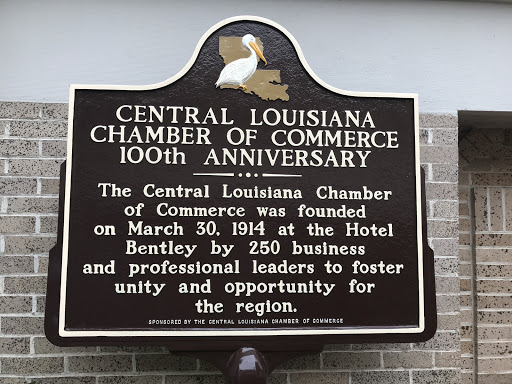 The Central Louisiana Chamber of Commerce was founded on March 30, 1914 at the Hotel Bentley by 250 business and professional leaders to foster unity and opportunity for the region.