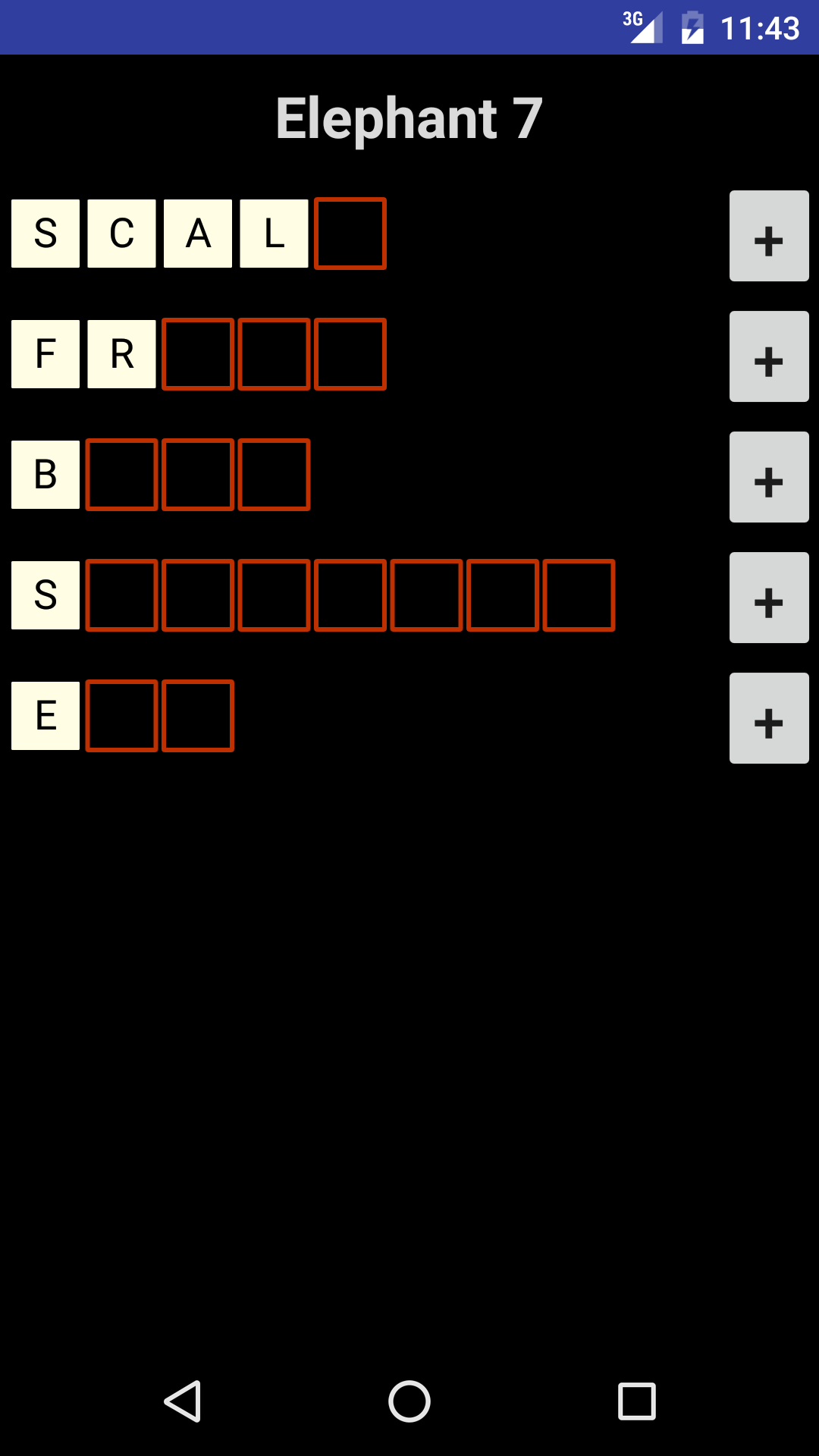 Android application WordBrain Hints screenshort