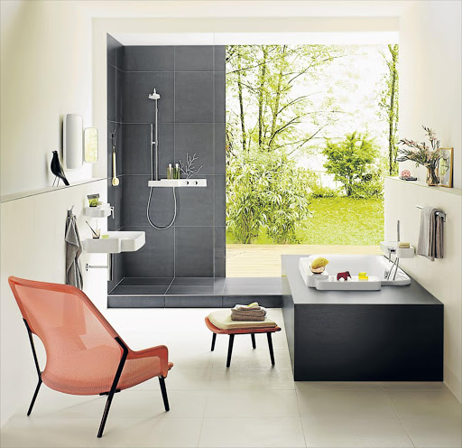 An advantage of an open-plan bathroom is that natural light can flow between the bedroom and the bathroom, and both can benefit from any panoramic views.