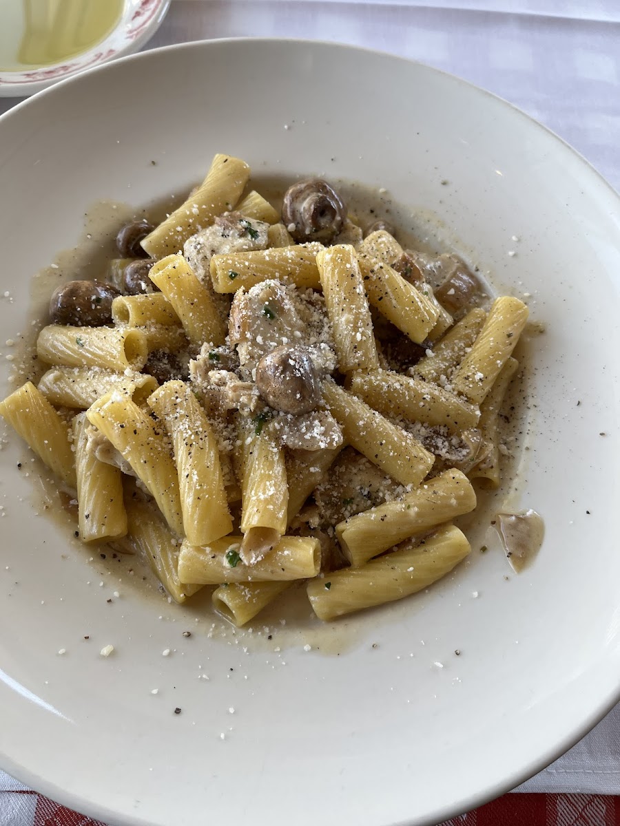 @Maggiano's - Famous Rigatoni "D" (this is not GF but can be made with GF penne - it was delish)