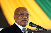 Jacob Zuma speaking at the tombstone unveiling of the late minister in the presidency Collins Chabane.