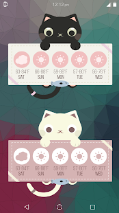   Cute Cat Widget Zooper FREE- screenshot thumbnail   