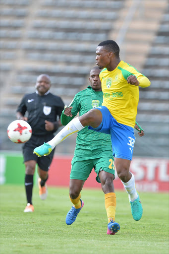 Motjeka Madisha during the Nedbank Cup, Last 16 match between Mamelodi Sundowns and Golden Arrows at Lucas Moripe Stadium on April 08, 2017 in Pretoria, South Africa. (Photo by Lefty Shivambu/Gallo Images)