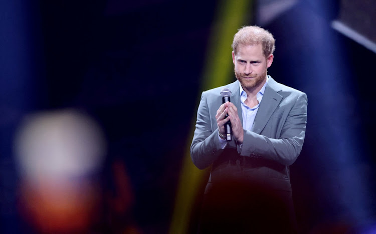 Prince Harry during the opening ceremony of the Invictus Games in Duesseldorf, Germany, on September 9 2023.