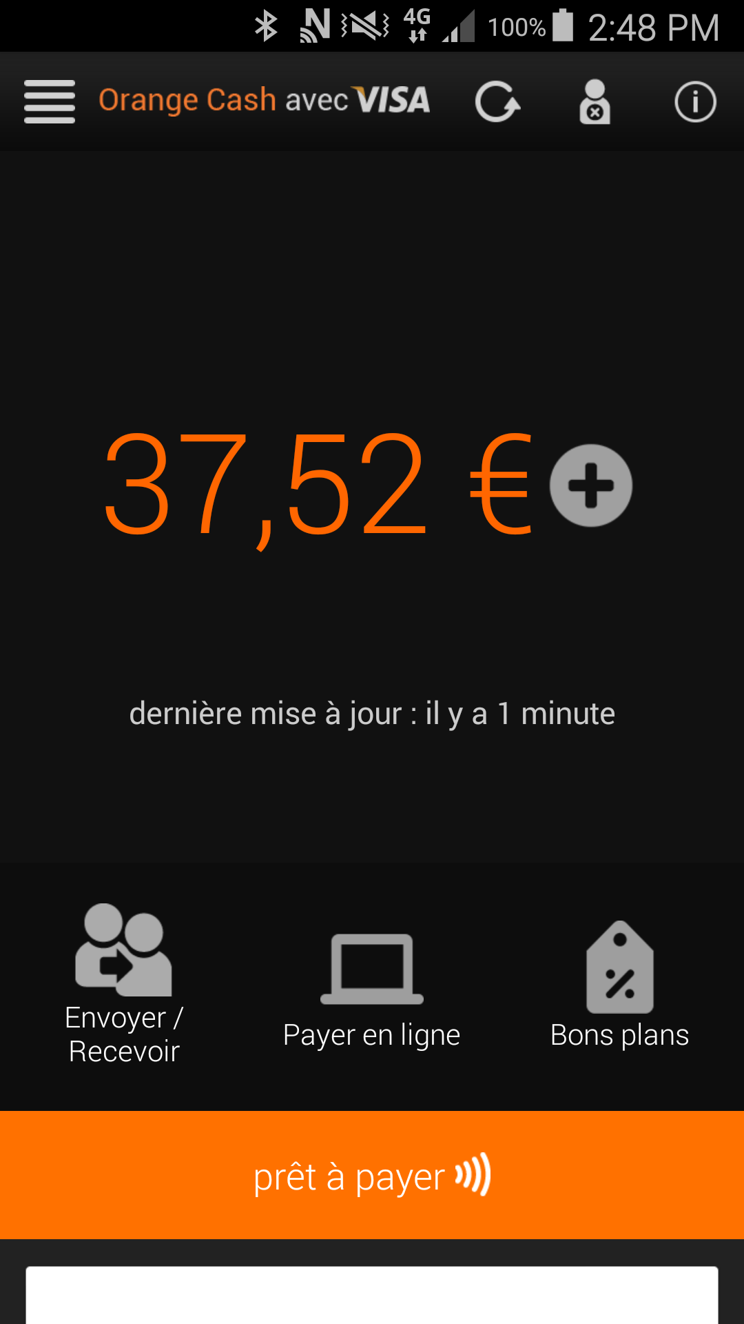 Android application Orange Cash screenshort