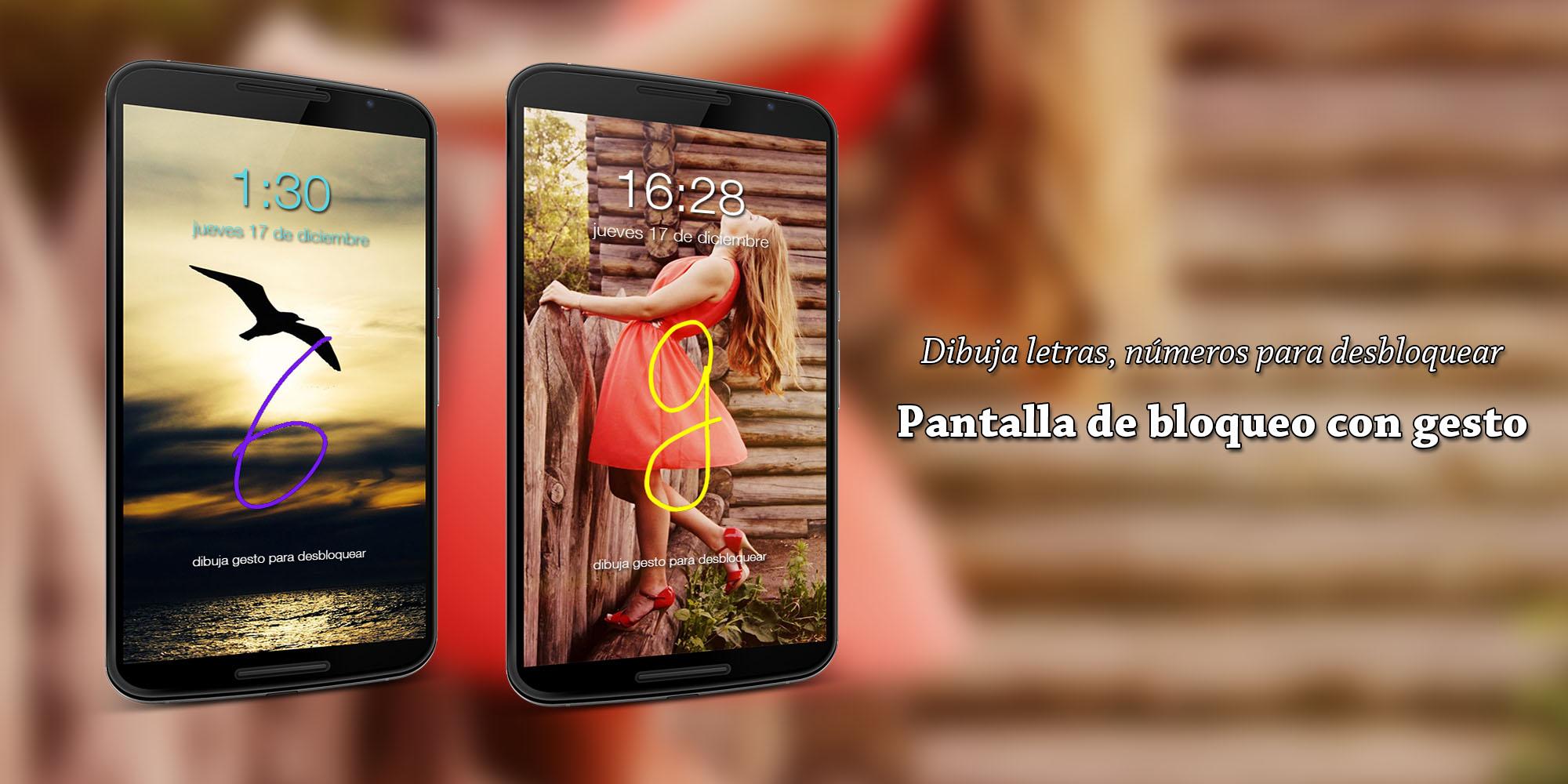 Android application Gesture Lock Screen screenshort