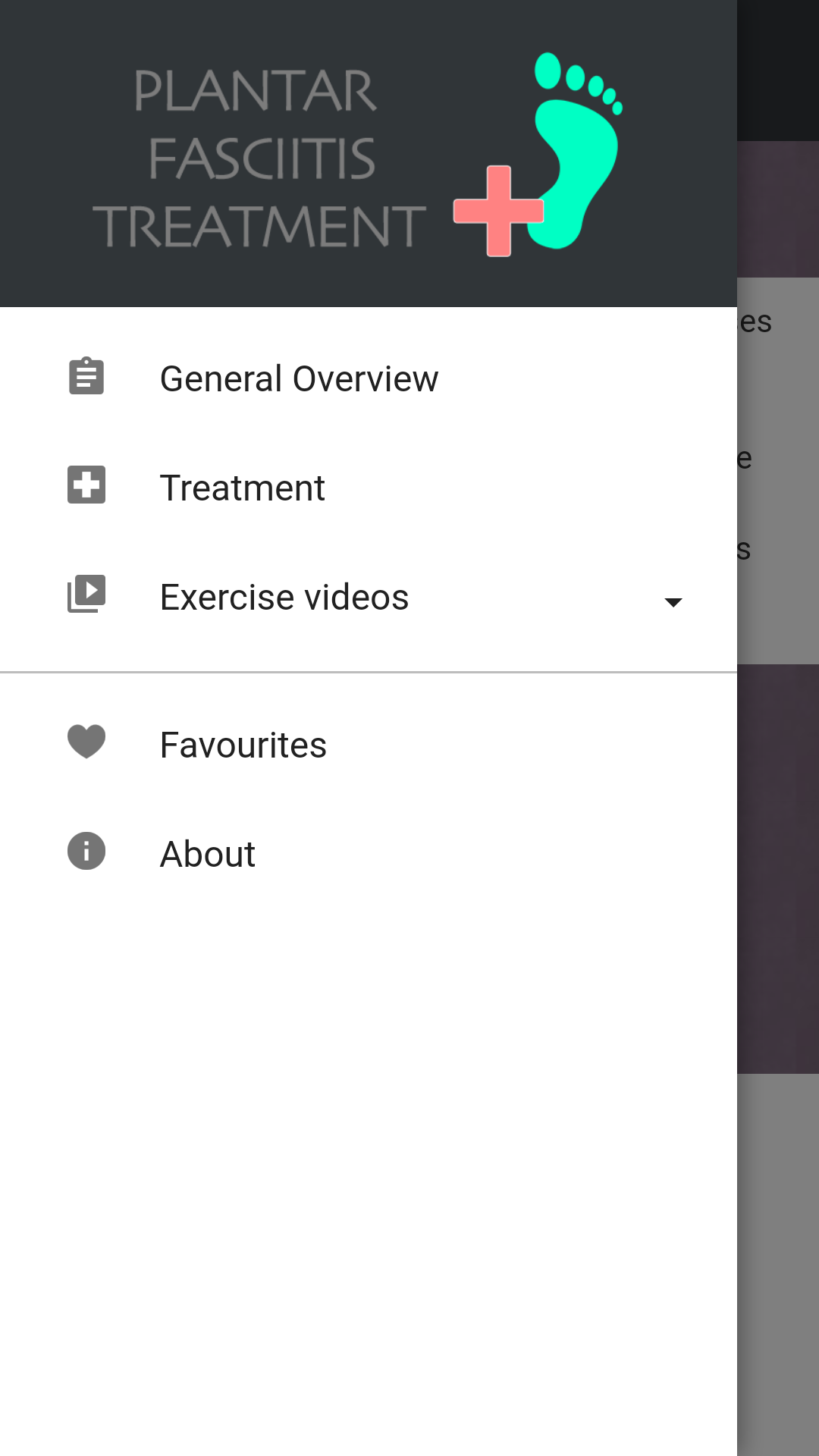 Android application Plantar Fasciitis Treatment screenshort