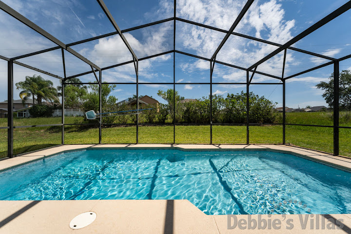 Large private pool at this Davenport vacation villa