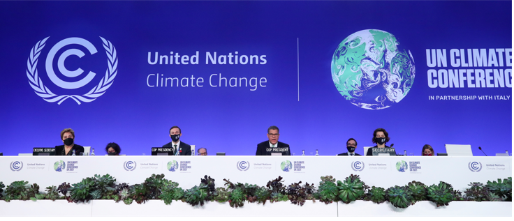 COP26 President Alok Sharma speaks at the UN Climate Change Conference (COP26) in Glasgow, Scotland, Britain on November 13 2021.